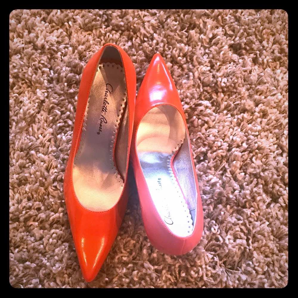 Orange Charlotte Russe Pumps